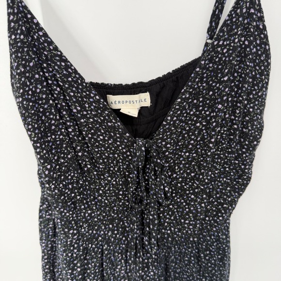 Y2K Floral Romper Black Micro Floral Grunge Slip Romper Cinched Bust Tie
Medium - Picture 3 of 9